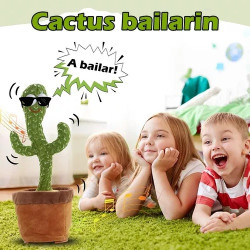 Juguete de Peluche Cactus Bailarín Recargable