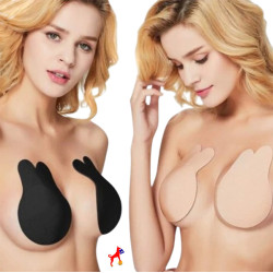 Trio Levanta Senos Brasier Adhesivo Invisible Push Up y Cinta Boob Tape   más cubre pezones