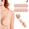 Trio Levanta Senos Brasier Adhesivo Invisible Push Up y Cinta Boob Tape   más cubre pezones