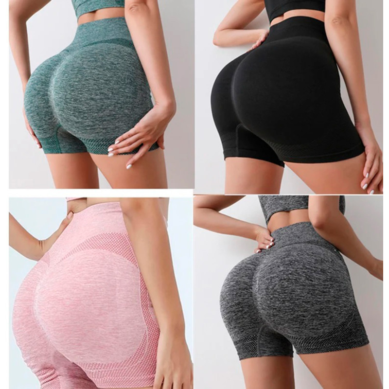 Short de licra levanta cola de moda fitness Short de licra levanta cola de moda fitness