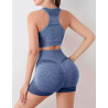 Short de licra levanta cola de moda fitness
