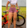 Short de licra levanta cola de moda fitness
