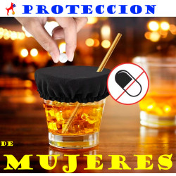 Funda protectora de bebidas antidroga fiesta