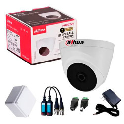 Kit Completo CCTV 2 Megapíxeles Cámaras de Seguridad DAHUA 4 cámaras tipo domo y bala dvr de 8 canales