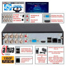 Kit Completo CCTV 2 Megapíxeles Cámaras de Seguridad DAHUA 4 cámaras tipo domo y bala dvr de 8 canales