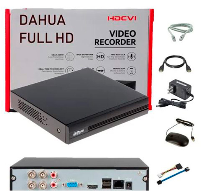 Kit dvr y camparas tipo domo y cámaras tipo bala marca dahua